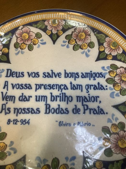 Pratão falante em faiança Cavaco