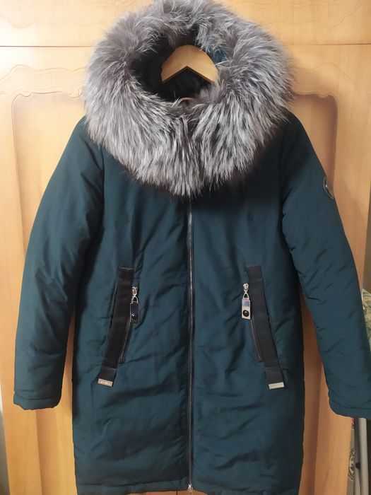 Пуховик зимний с чернобуркой
