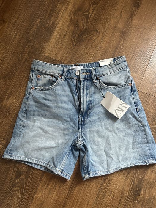 Джинсові шорти zara 34
