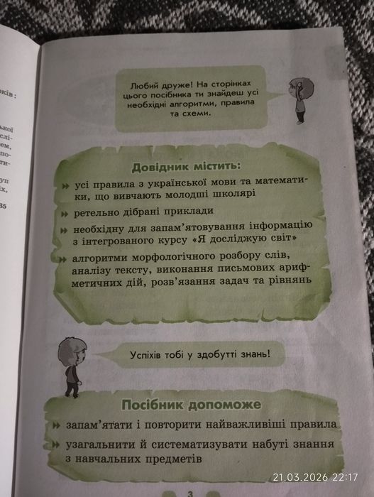 Перший довідник учня 1-4 класи