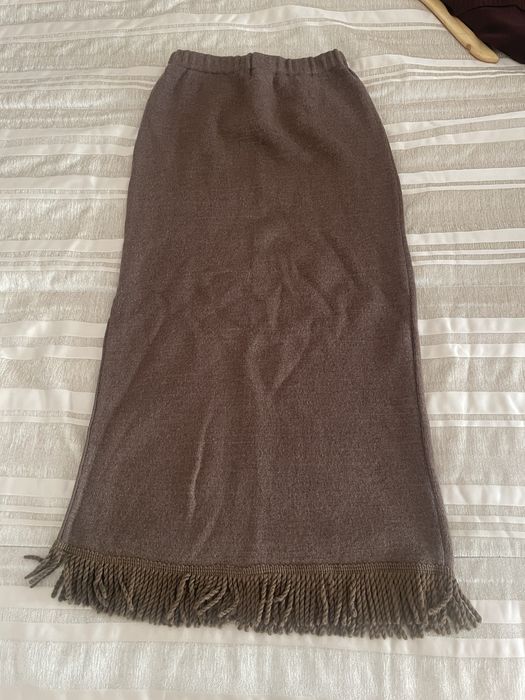 Saia lã castanha Lanidor