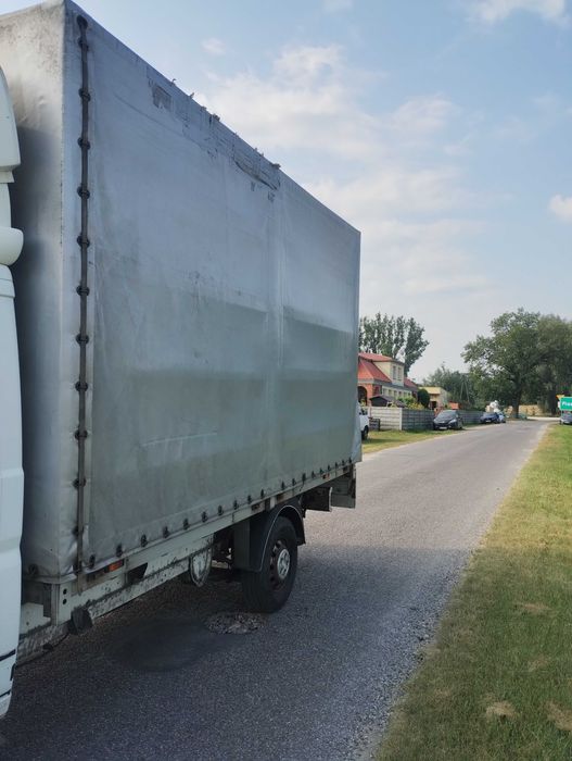 Skrzynia Ładunkowa Aluminiowa ze Stelażem i Plandeką