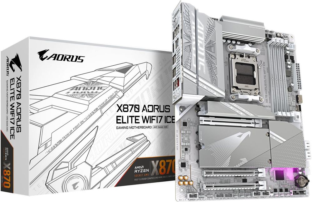 Placa Mãe x870 aorus elite x3d ice