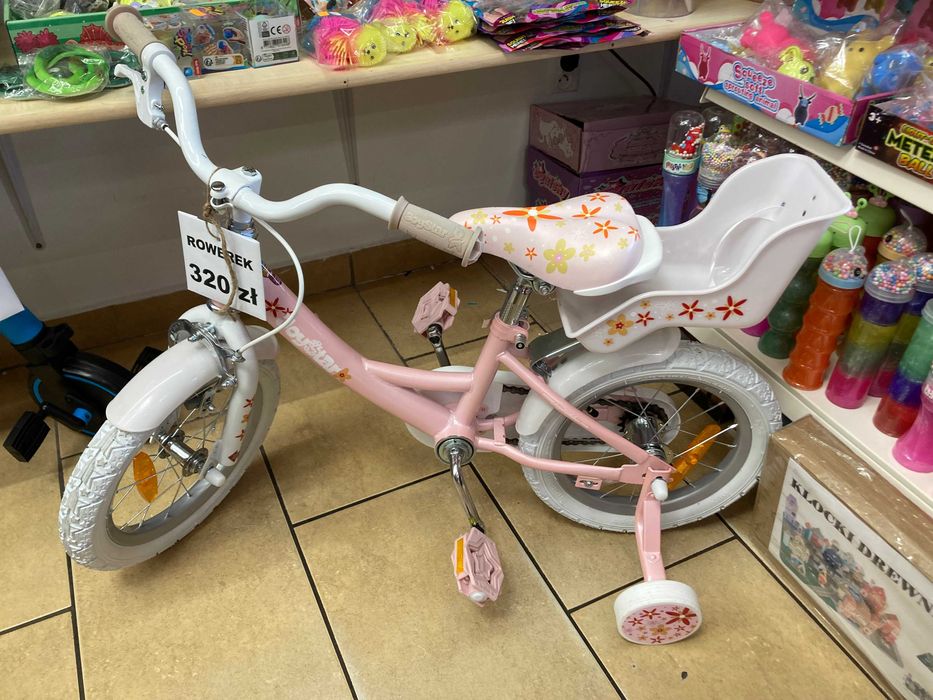 Rowerek dziecięcy JOYSTAR dla dziewczynek w wieku 2 - 4 lata 12 cali