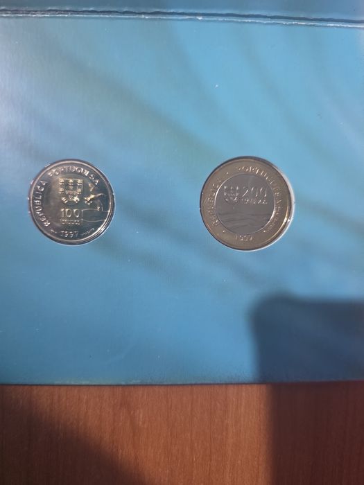Coleção de 9 moedas "Brilliant Uncirculated" da Expo '98 de Lisboa