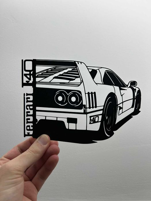 Ferrari F40 – Wall Art Minimalista em Impressão 3D