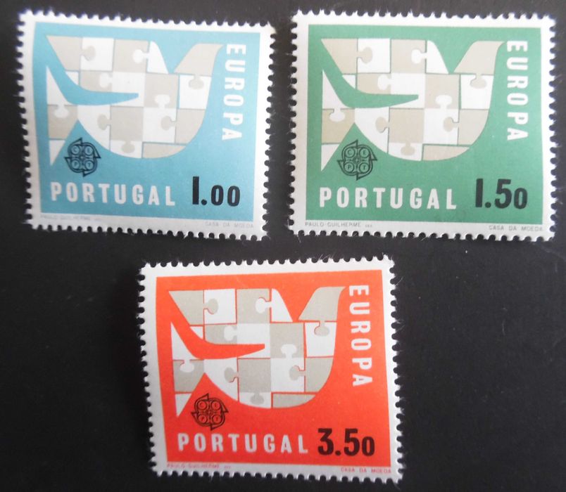 Selos Portugal 1963- Europa CEPT Novos série Completa Af. nºs 919 a 921