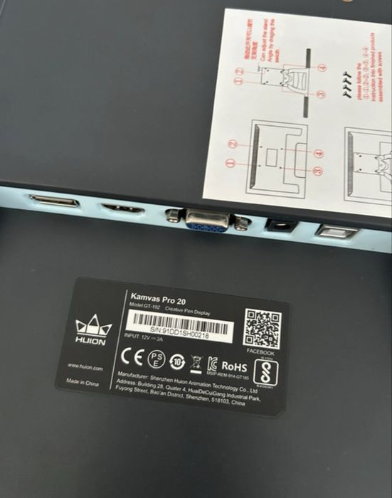 tablet graficzny huion kamvas pro20