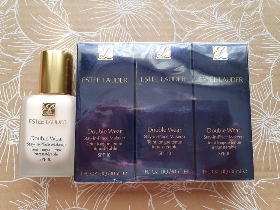 3 sztuki ESTEE LAUDER Double Wear 1W1 Bone stara formuła