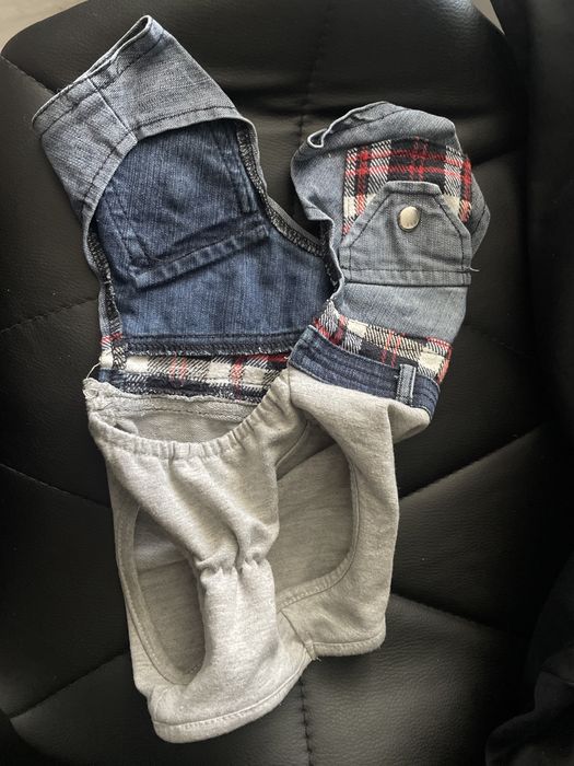 Одежда для мини йорка , маленьких собак одета 2 раза комбинезон зимний