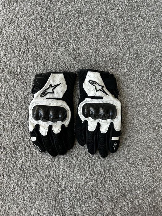 Rękawice Alpinestars SMX-1 Air V2 czarno biale nowe rozmiar L motocyklowe