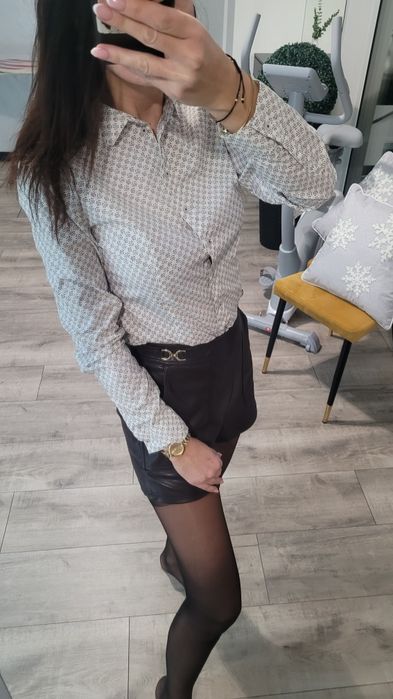 Biała elegancka koszula we wzorki Marc O'Polo S