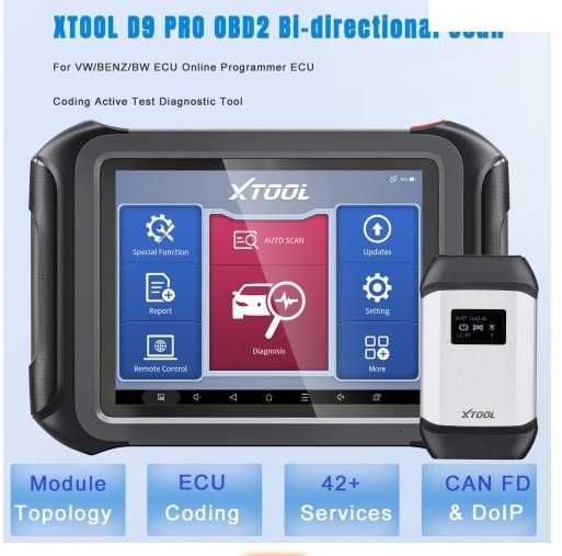 XTOOL D9 PRO Máquina de diagnóstico reprogramação ecu