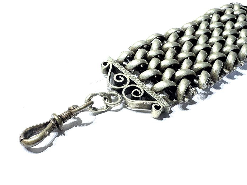 Fantástica antiga chatelaine / corrente de relógio de bolso