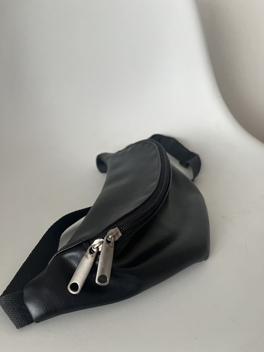 Бананка/сумка чорна, еко-шкіра