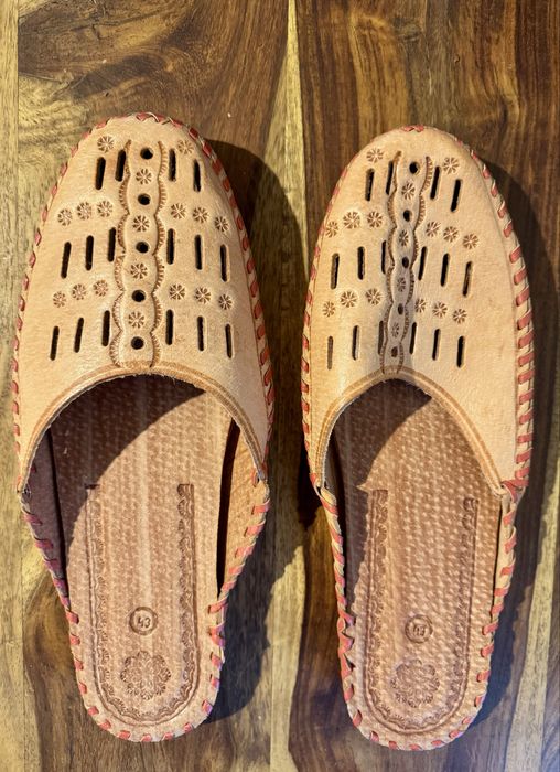 Góralskie pantofle, skórzane rozmiar 43