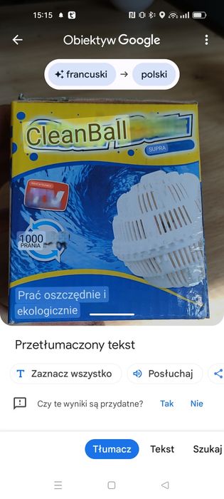 Kula do prania bez detergentu