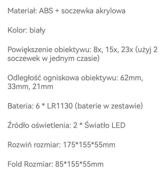 Soczewki z lampkami