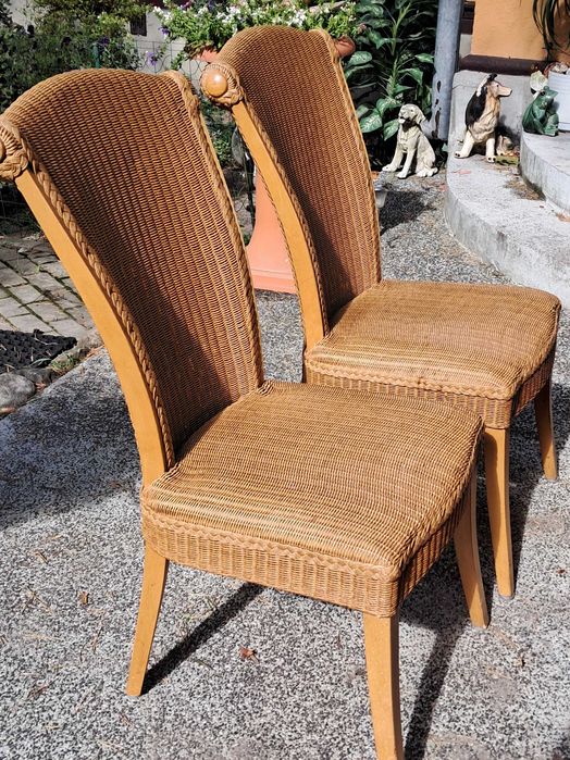 sprzedam krzesla ratanowe firmy LOOM