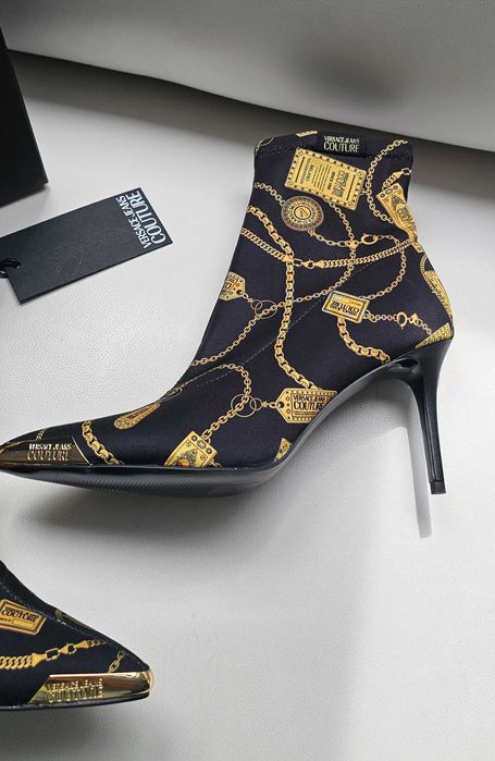 VERSACE orginalne botki roz 41