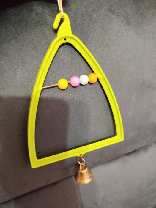 Дерев'яні іграшки-гойдалки, драбини для папужки