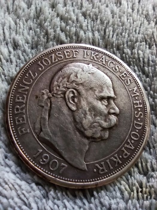 5 Koron Austro-Węgry 1907r.