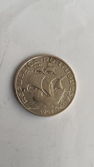 Moedas prata caravelas 1937 e 1942