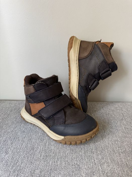 Lasocki buty trzewiki skorzane ocieplone dla chłopca na rzepy 27