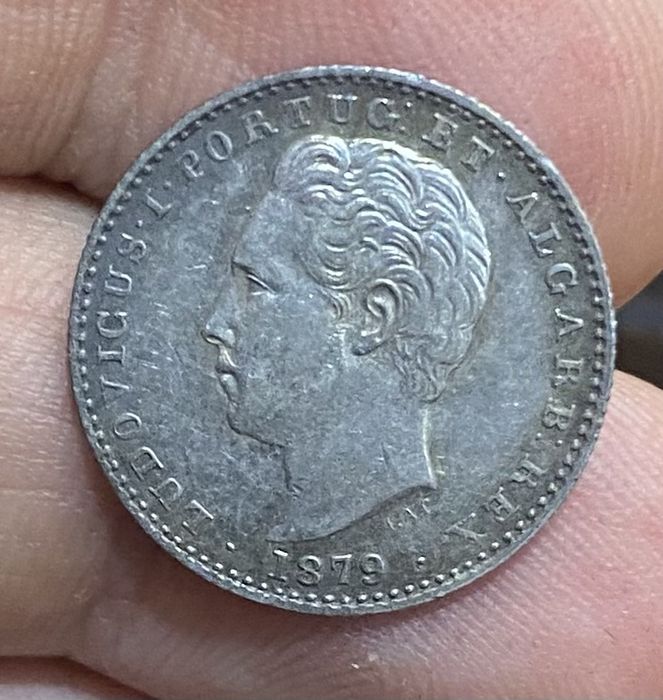 Moeda (1975) D. Luis I - 100 Reis 1879