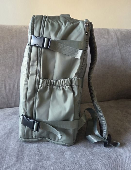 Mochila viagem verde claro