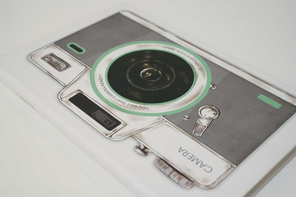 Caderno A5 Pautado, design câmara