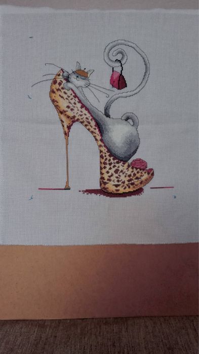 Картина вишита хрестиком, без рами (32х26)