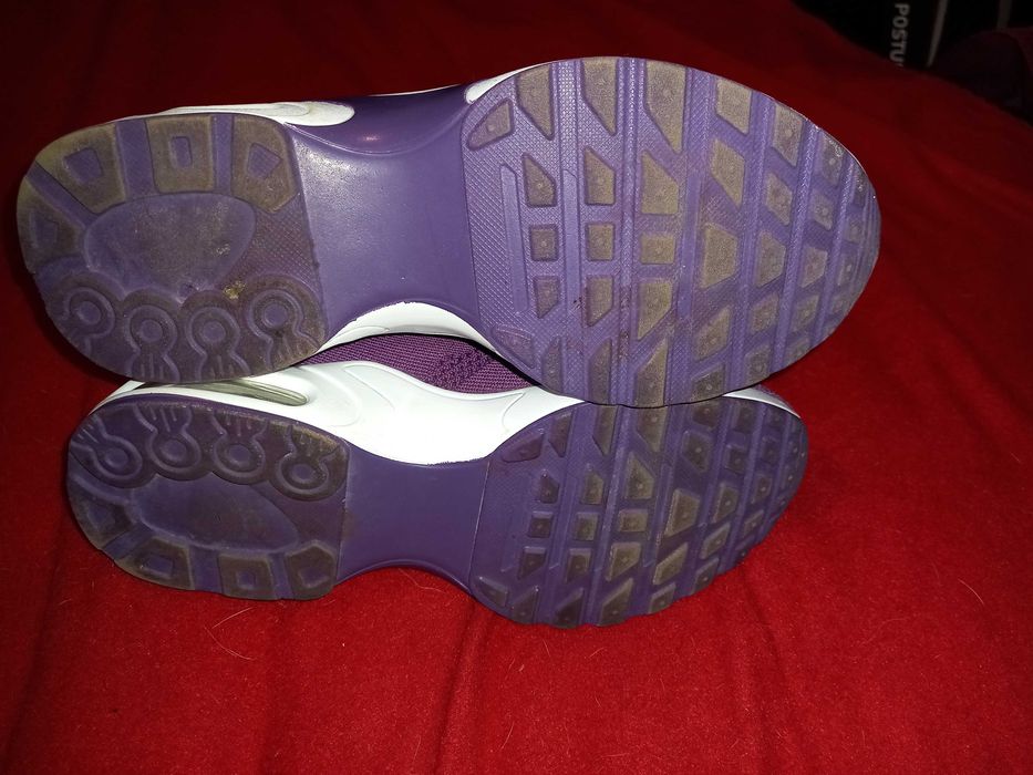 Sapatilhas roxas, tecido respirável, sola amortecida 36 - Nice Fashion