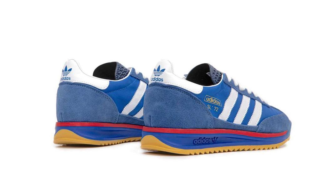 Мужские кроссовки Adidas SL 72 Navy&Sky Premium. 40-45