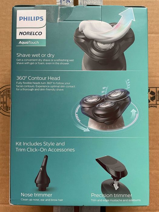 Бритва + тример Philips Norelco AquaTouch S5966/96 | NEW