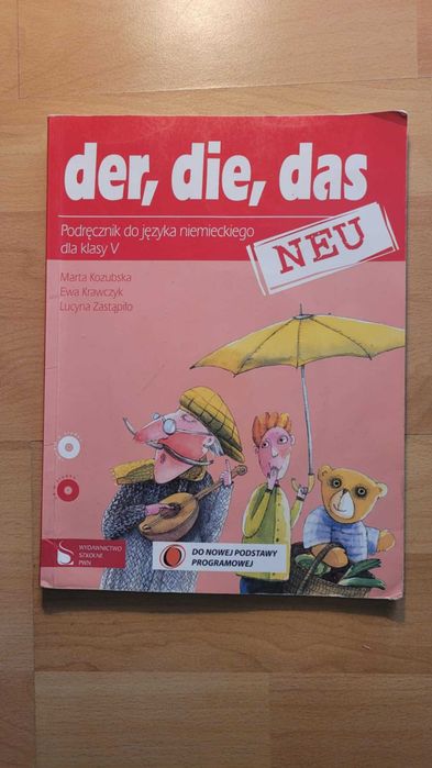 Podręcznik do j. niem. " Der, die, das neu" dla klasy V + płyta CD