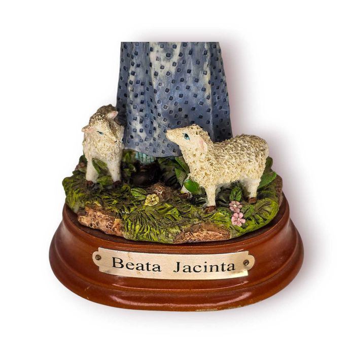 Escultura Religiosa Beata Jacinta– Marfinites LF Portugal–Base Madeira