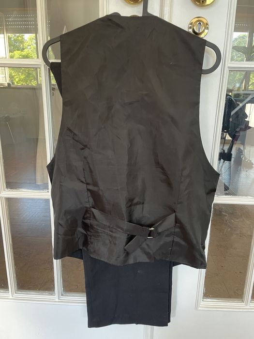 Conjunto fato traje académico c/ casaco, calças e colete Copitraje