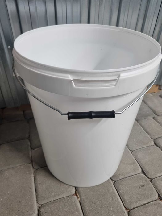 Plastikowe Wiadro Wiaderko Wiaderka z przykrywka 25L PP do kontaktu z żywnością lub wodą.