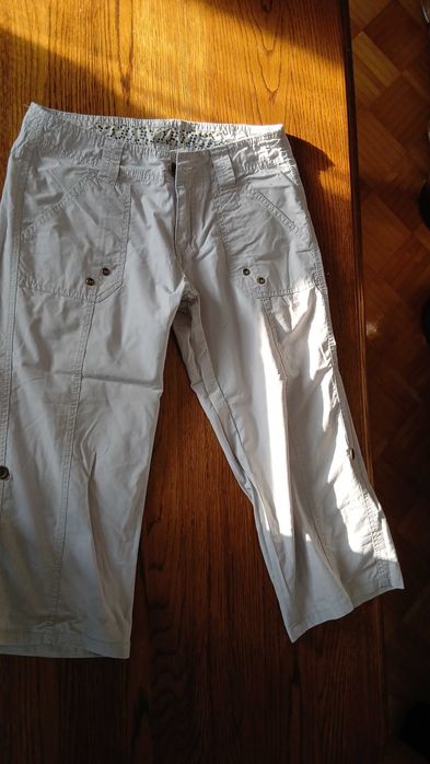 Spodnie rybaczki damskie bojówki cargo Denim