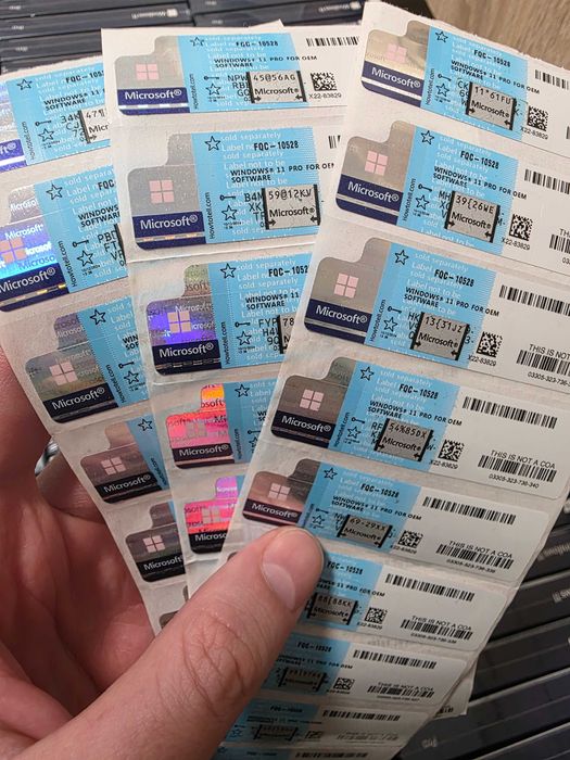 • Sticker Windows 11 Pro OEM • Стикер Віндовс 11 Pro • Ключ Виндовс •