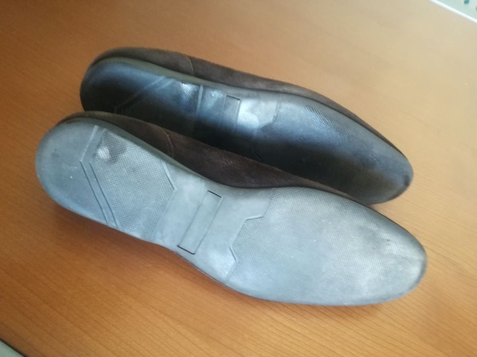 Sapatos homem camurça castanho n44