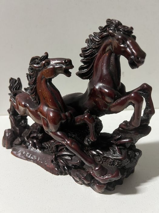 Estatueta par de cavalos