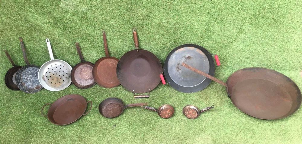 Frigideiras antigas - Para decoração rústica