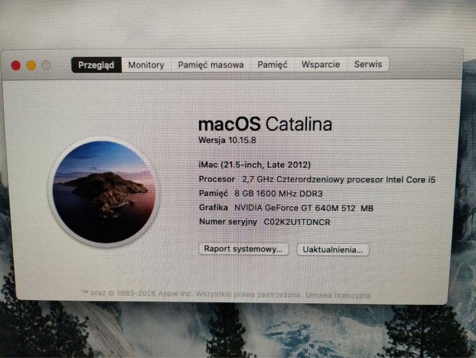 Apple iMac 21,5” – Intel Core i5, 8 GB RAM