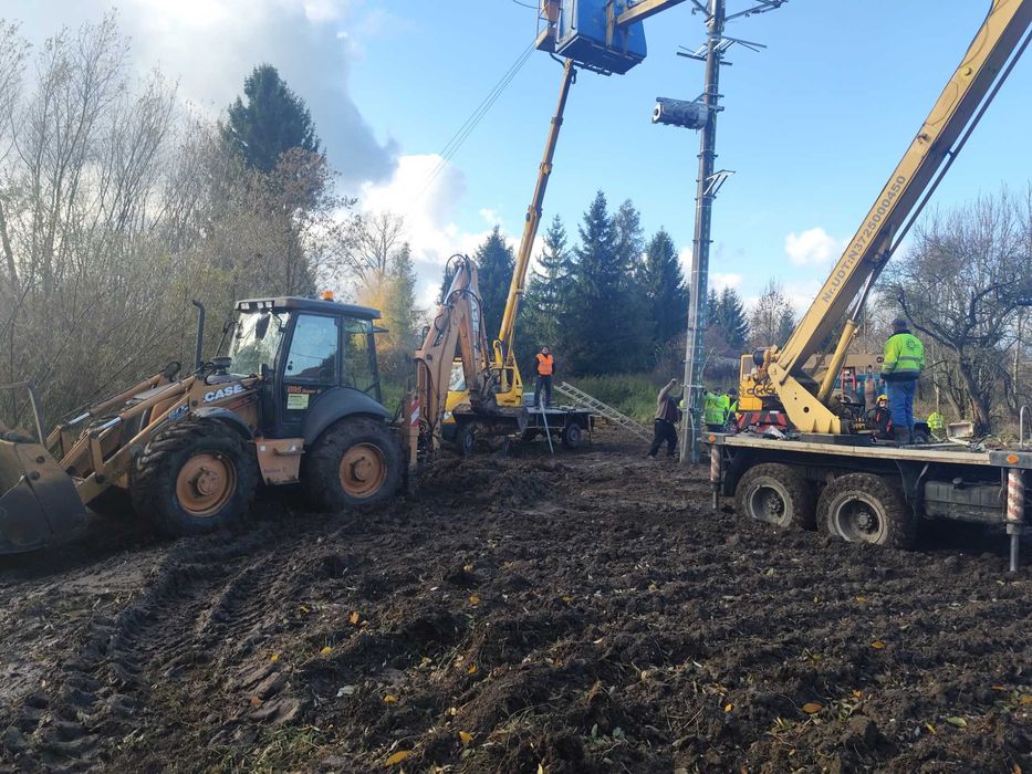 Usługi koparko ładowarki