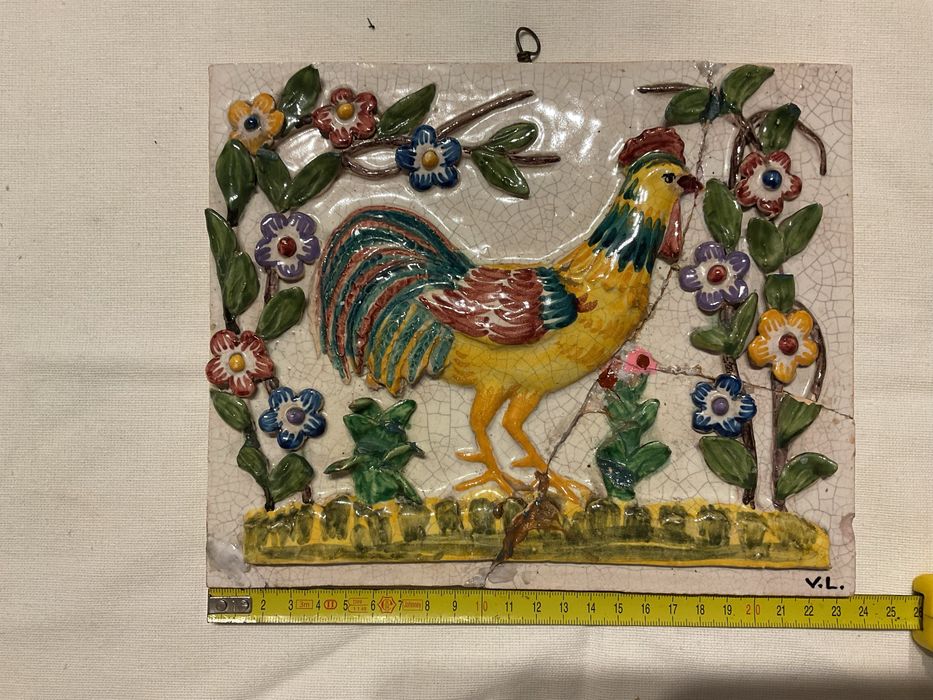 Azulejo antigo raro da Viuva Lamego