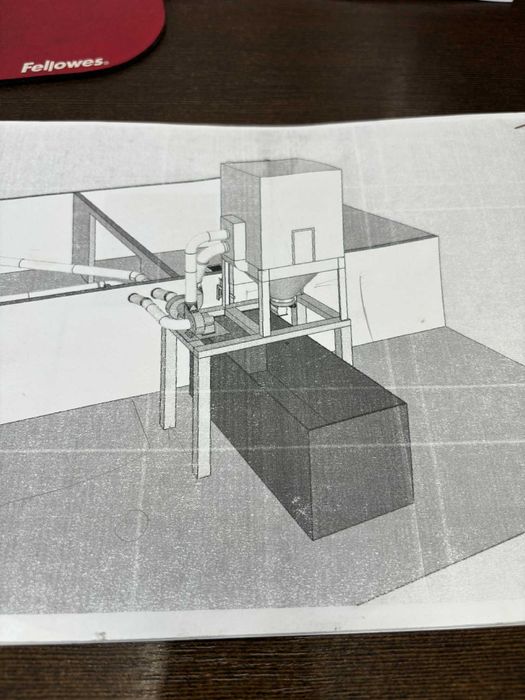wyciąg trocin centralny z filtrem