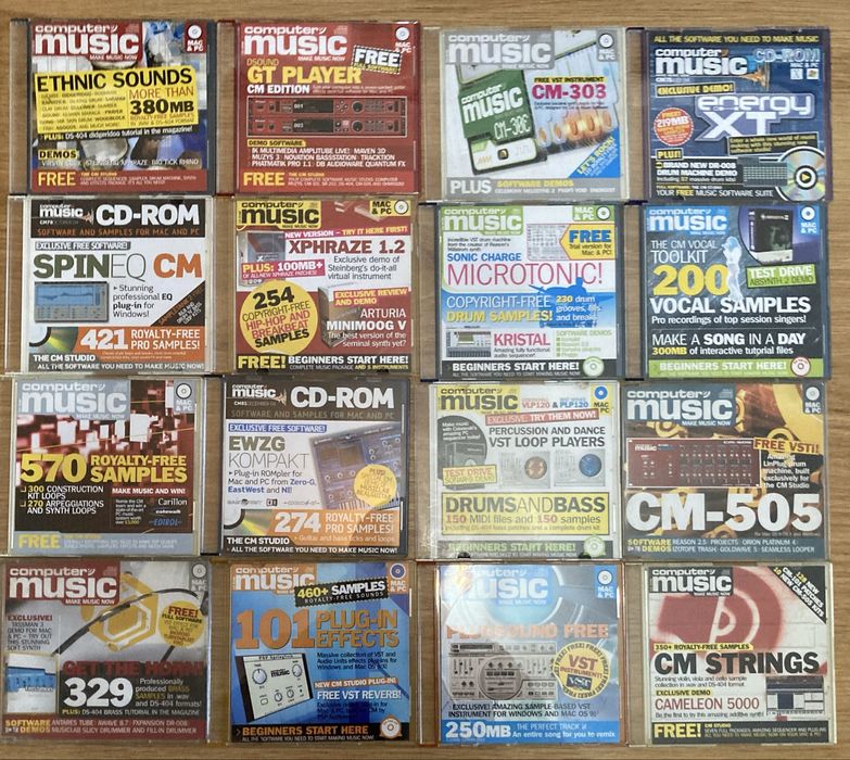 Cds com samples e programas musica