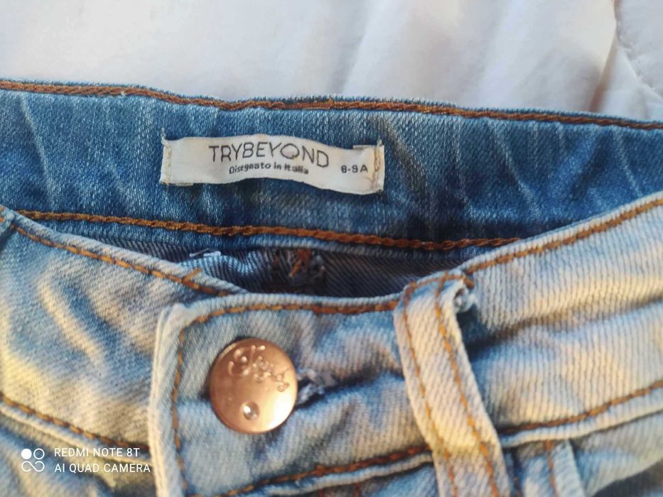 Calção ganga menina 8 anos